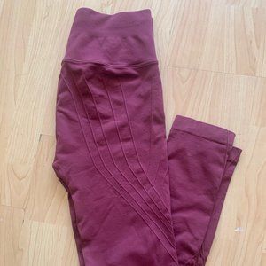 NUX MAROON LEGGINGS XS